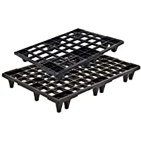 Propac Z-Palé de plástico negro- 120 x 80 x 13-5 cm